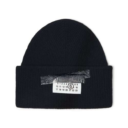 MM6 Maison Margiela Taped Label Wool Beanie - S62TB0006M13168900S
