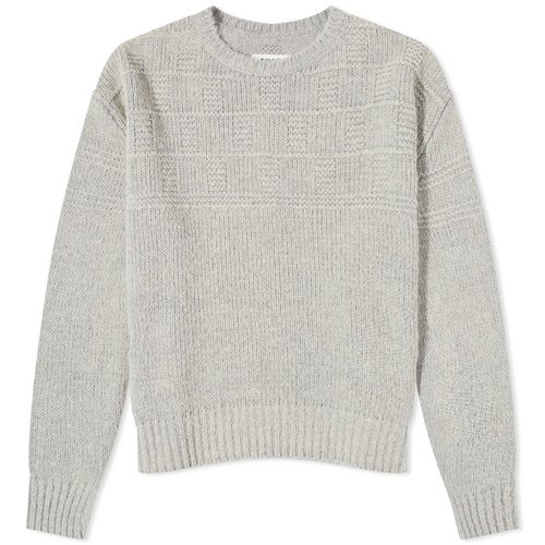 Super Distressed Oversized Crewneck - Heather Grey | R13 Denim