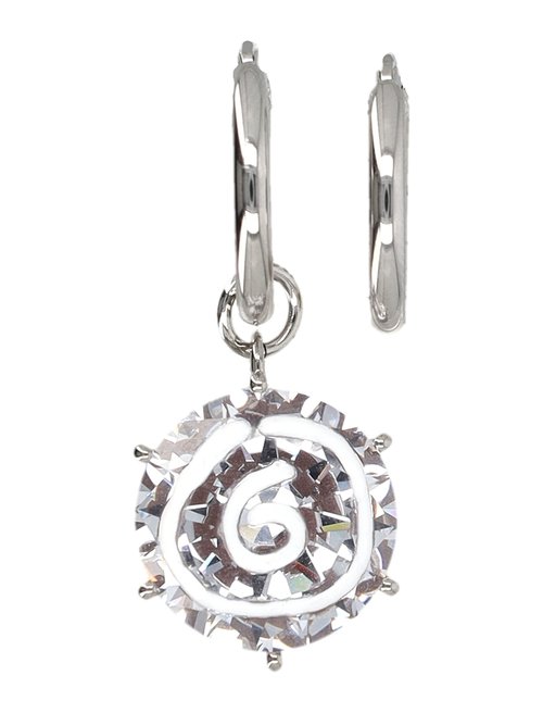 MM6 Maison Margiela Tipp-Ex Earrings - Polished Palladi - SM7VG0087P8372971
