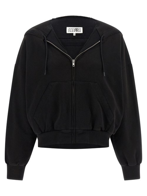 MM6 Maison Margiela Trompe Loeil Hoodie - Black - S52HG0041M25014_900