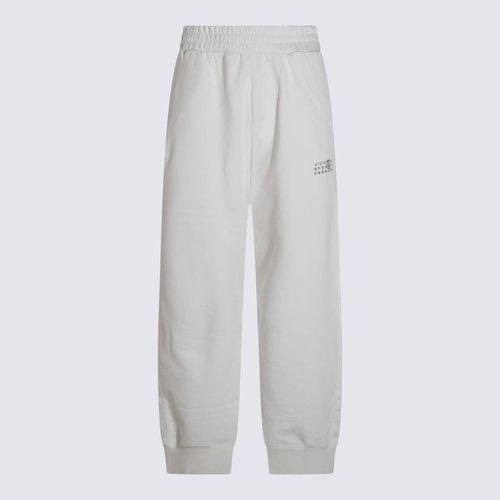 MM6 Maison Margiela White Cotton Pants - S52KA0546M25025101