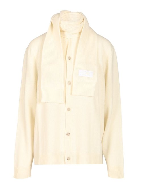 MM6 Maison Margiela Wool Blend Cardigan - S52HP0034M13140_101