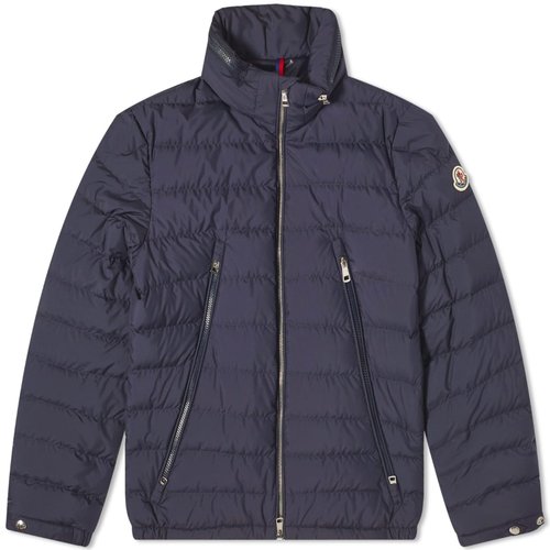Moncler Alfit Concealed Hood Jacket - Navy - 1A0014054A81779