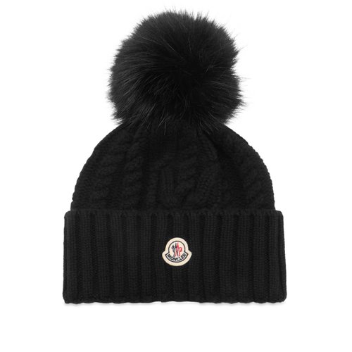 Moncler Beanie Hat - Black - 3B00063M4506999