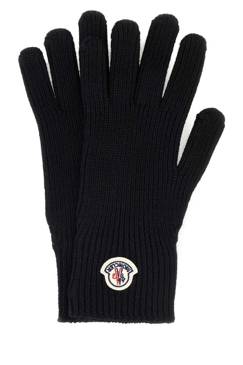 Moncler Black Wool Gloves - 999 - K20913A00008A9342999
