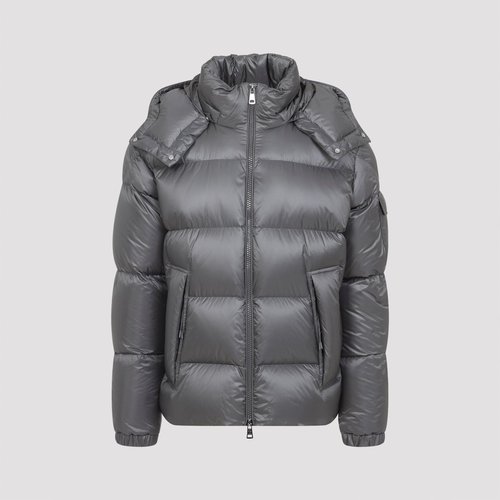 Moncler Couyere Jacket Recycled Micro Rip-Stop Padded Coat - Grey - 1A00158597XQ905