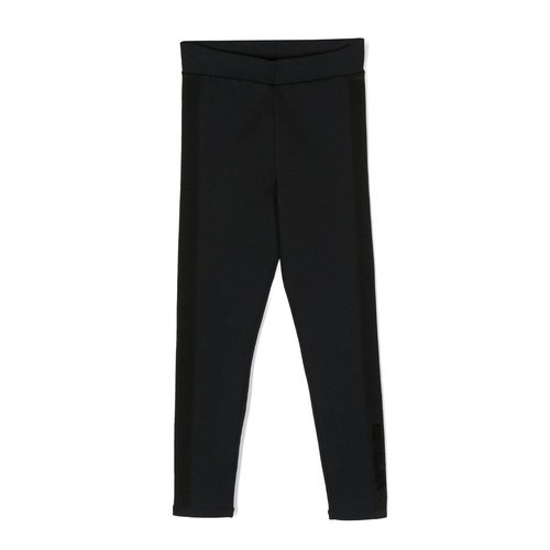 Moncler Elasticated Logo Patch Leggings - Black - I29548H00015-899LU-999