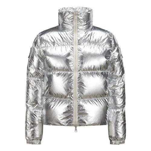 Moncler Embroidered Logo Puffer Jacket - Grey - I20931A00058-596WH-M93