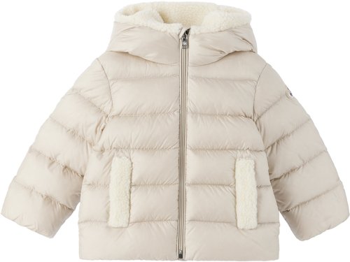Moncler Enfant Beige Borgan Hooded Down Jacket - Light Beige - K29511A00011597YF268