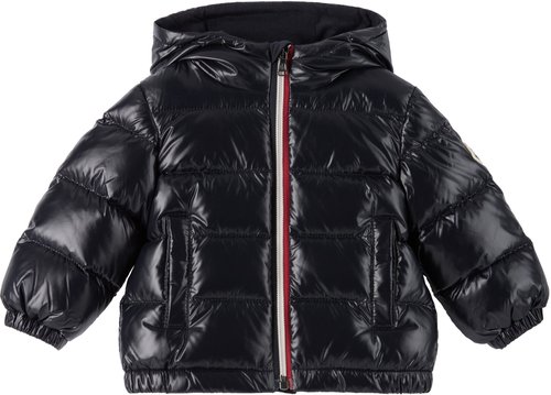 Moncler Enfant Navy New Aubert Hooded Down Jacket - Blue Navy - K29511A00002597Z8742