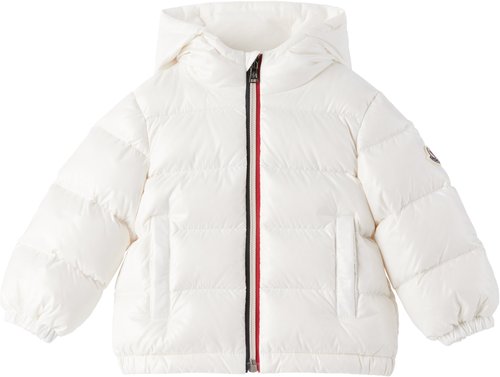 Moncler Enfant New Aubert Hooded Down Jacket - White - K29511A00002597Z8031