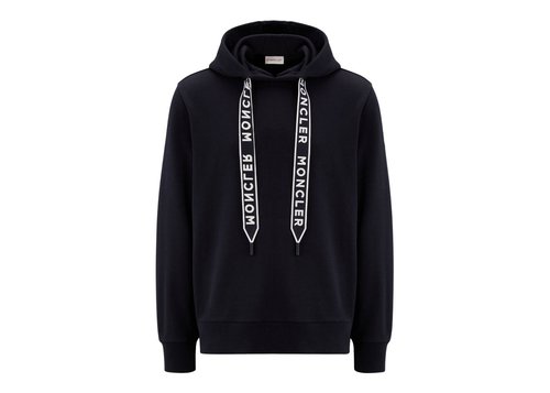 Moncler Fleece Hoodie 'Navy Blue' - Miss Grant Kids cropped