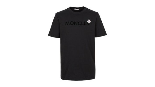 Moncler Flocked Logo T-Shirt - Black - K2-091-8C00036-8390T-999