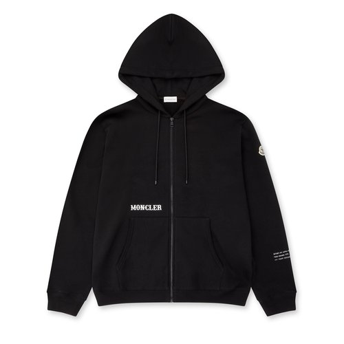 MONCLER FRGMT HIROSHI FUJIWARA パーカー Moncler FRGMT Hiroshi Fujiwara Logo Zip-Up Embroidered Hoodie