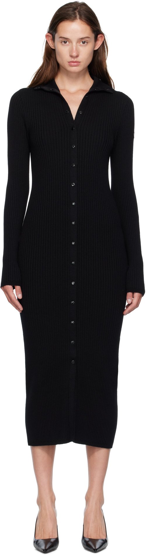 Moncler Genius Moncler x Edward Enninful Abito Maxi Dress - Black - K24039L00001M1131999