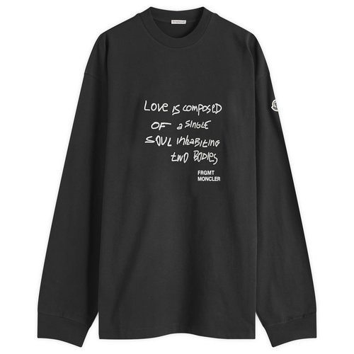 Moncler Genius x FRGMT Print Long Sleeve T-Shirt - Black - 8D00003M3265999