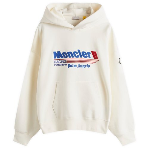 Moncler Genius x Palm Angels Racing Hoodie - White - 8G00011899V4031