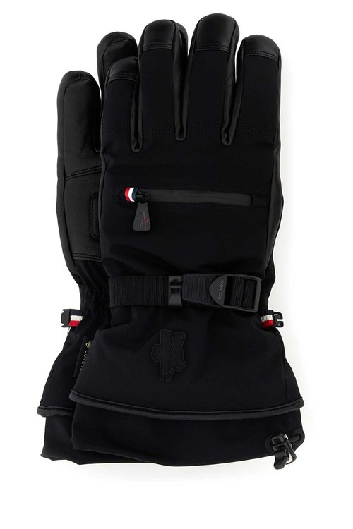 Moncler Grenoble Black Stretch Nylon Gloves - 3A00003597S5999