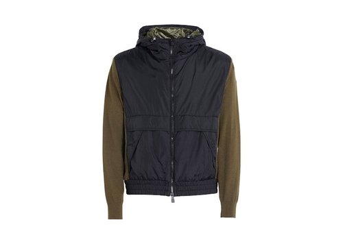 Moncler Grenoble Cardigan Tricot Jacket - Green/Black - H20979B00003M1122885