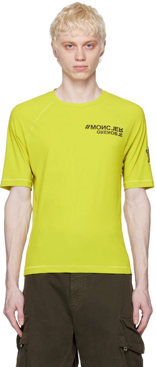 Moncler Grenoble Manica Corta T-Shirt - Green - I10978C00003829JP8LK