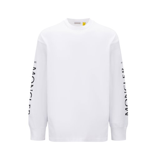 Moncler Hyke Logo Long Sleeve T-Shirt - White - H209K8D00001