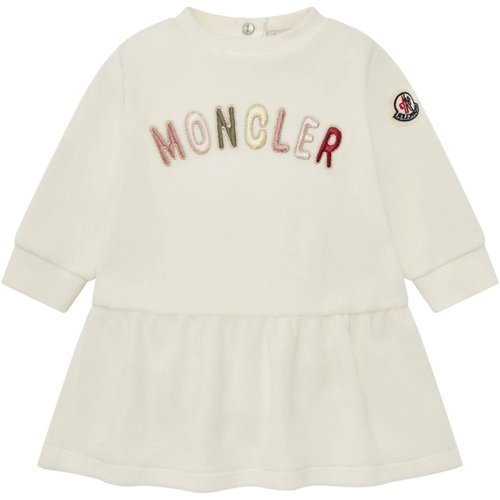 Moncler Enfant Logo Embroidered Chenille Dress - J29518I00005-89AQ4-34