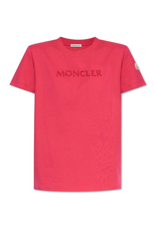 Moncler Logo Embroidered Crewneck T-shirt - K10938C0000889AUO55D
