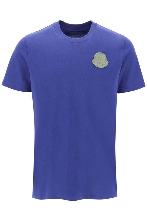 Moncler Logo Match T-Shirt - Blue - 20918C000698392763V