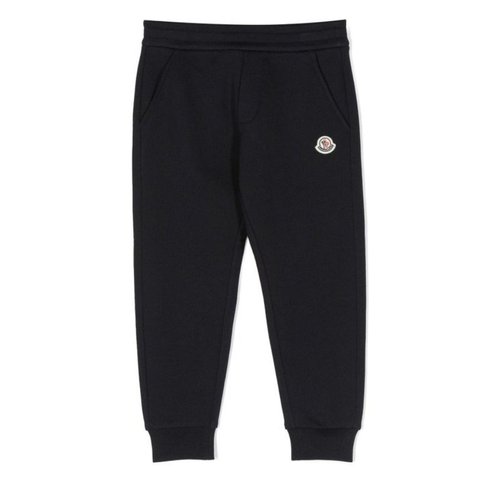 Moncler Logo-Patch Cotton Track Pants - Black - I29548H00006-899PS-778