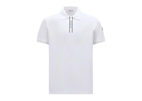 Moncler Logo Polo II Shirt - White - 10918A0000289A16002