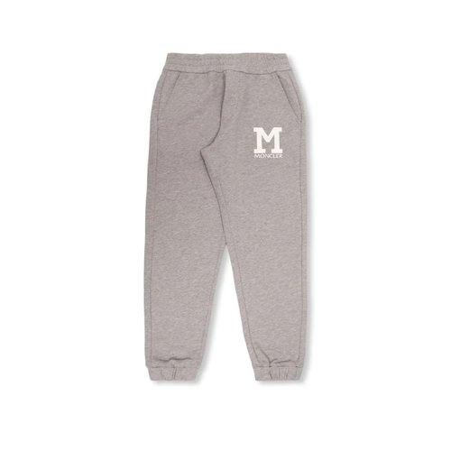 Moncler Logo-Print Cotton Track Pants - Grey - J19548H00005-809AG-980