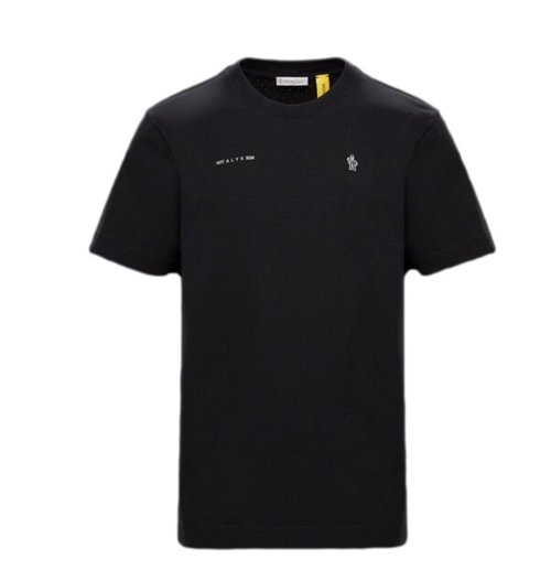 Moncler Logo Print Oversized T-Shirt - Black - C71340829JJBLAC