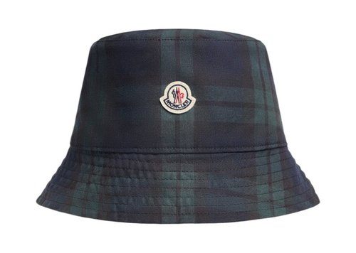 Moncler Logo Reversible Bucket Hat - Blue/Green - K20913B00027M7661P79