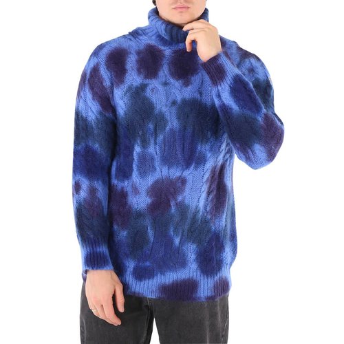 Moncler Maglione Tie-dye Turtleneck Jumper - Blue - E20979204100-A9306-785