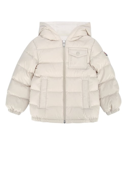 Moncler Enfant Mesles Hooded Down Jacket - Beige - K29511A00023597YX20F