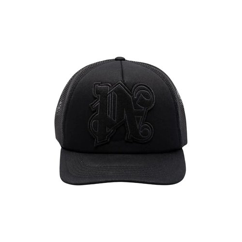 Palm Angels Monogram Cap - Black - PMLB105F24FAB0011010