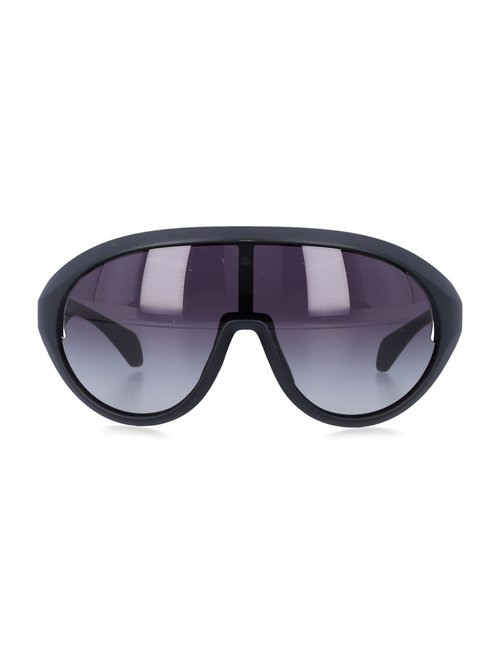 Rick Owens x Moncler Occhiali Da Sole Sunglasses - Black Temple/Blackens - MU01F0001GBLKMB0909