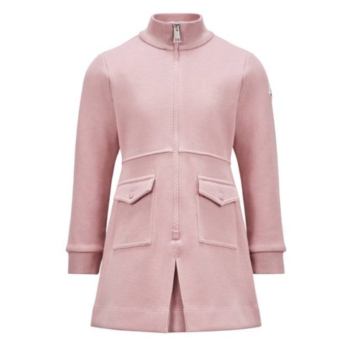 Moncler Rose Cotton Piquet Polo Dress - Blue/Pink - J29548I00003-89ANN-500