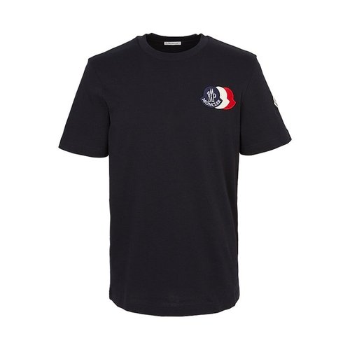 Moncler Short Sleeve T-Shirt - Navy Blue - K2-091-8C00056-89AUG-778
