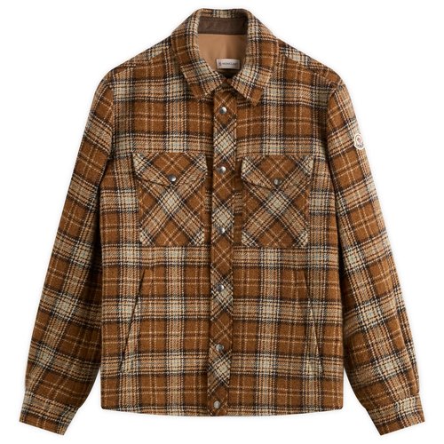 Moncler Plaid Shirt - Brown - 2F00023598X5F22