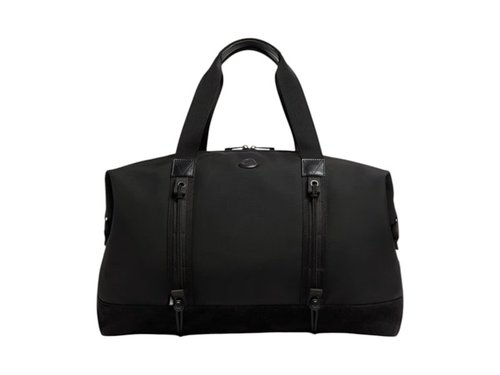 Moncler Tech WaterRepellent LeatherTrimmed Duffle Bag - Black