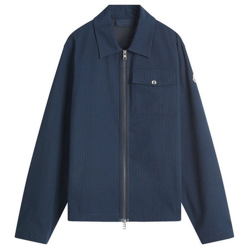 Moncler Technical Seersucker Shirt - Navy - 2F00023598JC780