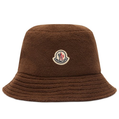 Moncler Teddy Fleece Bucket Hat - Brown - 3B00023-M9278-23-P22