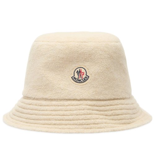 Moncler Teddy Fleece Bucket Hat - Light Beige - 3B00023-M9278-23-P20