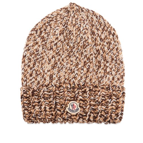 Moncler Wool Beanie Hat - Medium Brown - 3B00039M1282P22