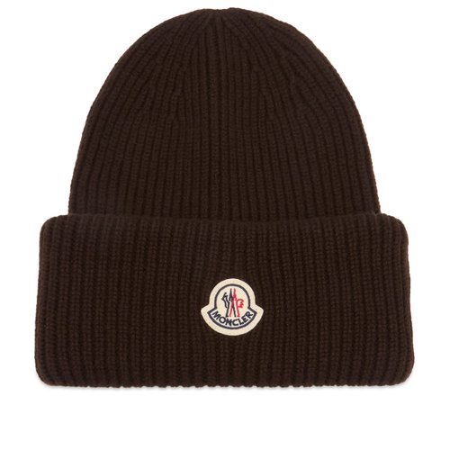 Moncler Wool Cashmere Beanie - Brown - 3B00075M1127243