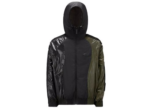 Moncler x adidas Balzers Short Down Jacket - Black/Green - I209S1A00010M2288F98