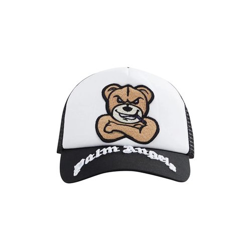 Moncler x Palm Angels Baseball Cap - Black/White - PMLB089T23FAB0010110