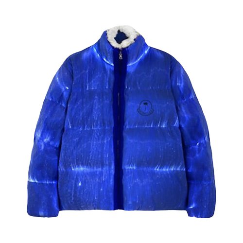 Moncler x Palm Angels Maya Down Jacket - Navy Blue - PMED036F23FAB0014646