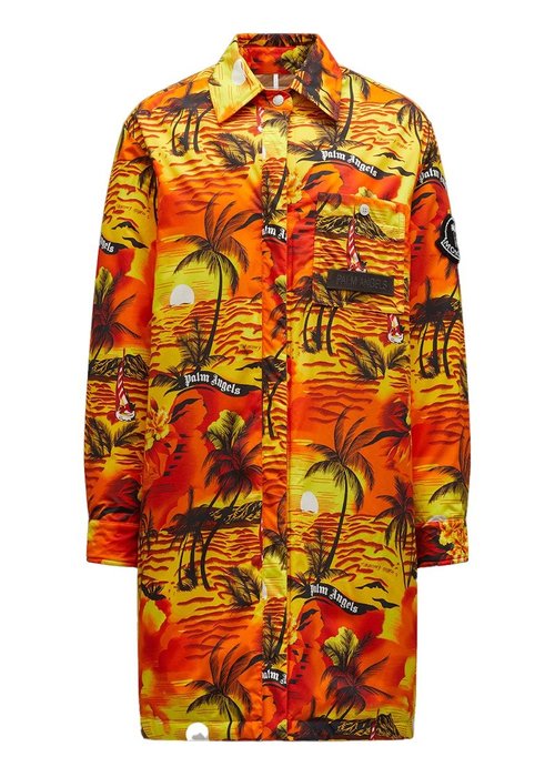 Moncler x Palm Angels Tallac Long Overshirt - Orange - 209L1C00003M1359460